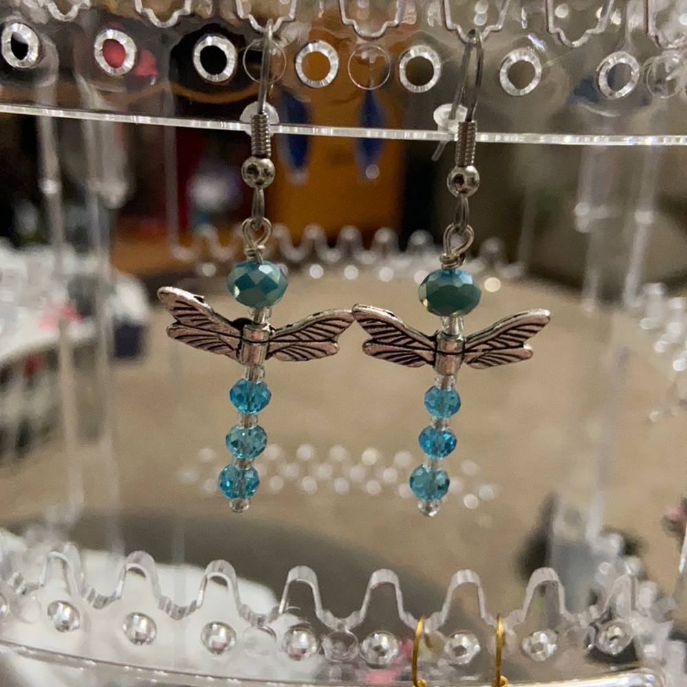 Baby blue dragon flies